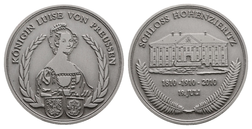 Medaille 2010; Königin Luise von Preussen; Ø 59,5 mm; 55,85 g, in Klappbox