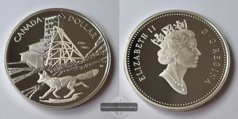  Kanada 2003 Silver Dollar FM-Frankfurt Feinsilber: 25,14g   
