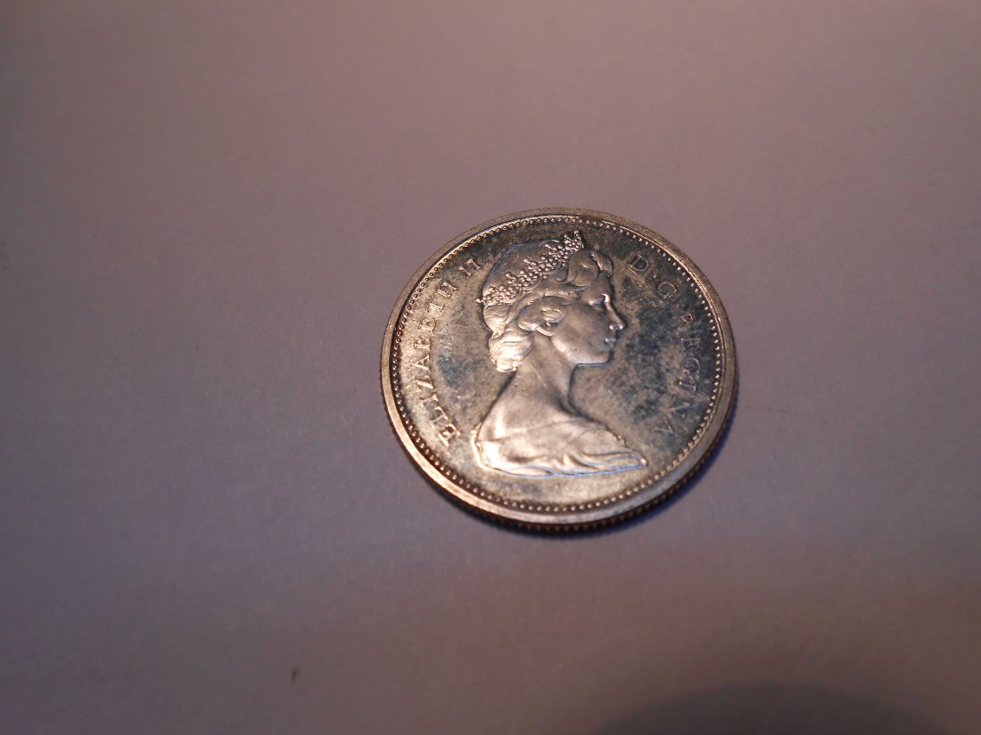  Kanada 25 Cent 1965 ( 800er Silber)   