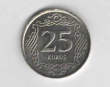 25 Kurus Türkei 2014 (N280)