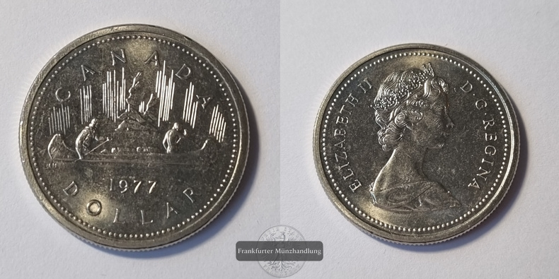  Kanada 1977 1 Dollar FM-Frankfurt   