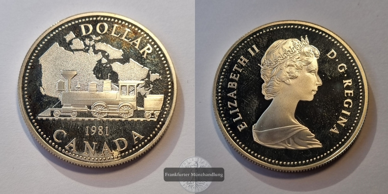  Kanada 1981 Silver Dollar FM-Frankfurt Feinsilber: 11,66g   