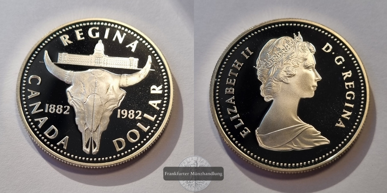  Kanada 1982 Silver Dollar FM-Frankfurt Feinsilber: 11,66g   