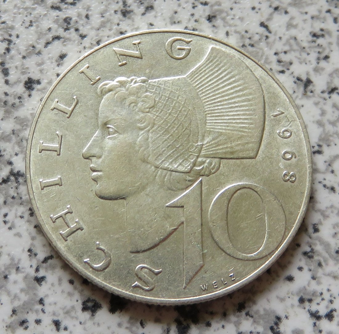  Österreich 10 Schilling 1968   