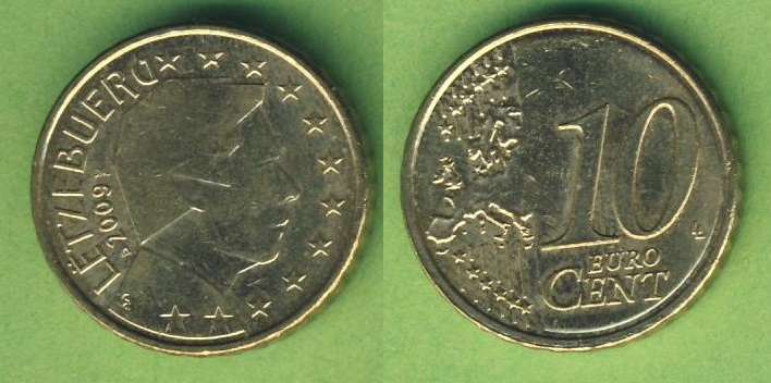 Luxemburg 10 Cent 2009   