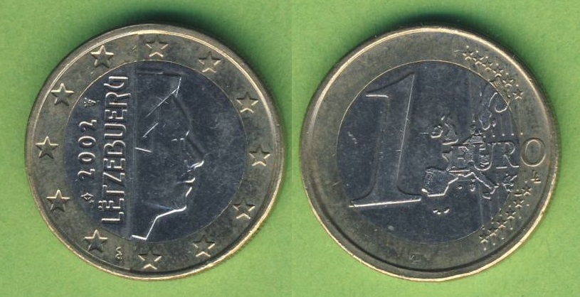  Luxemburg 1 Euro 2002   