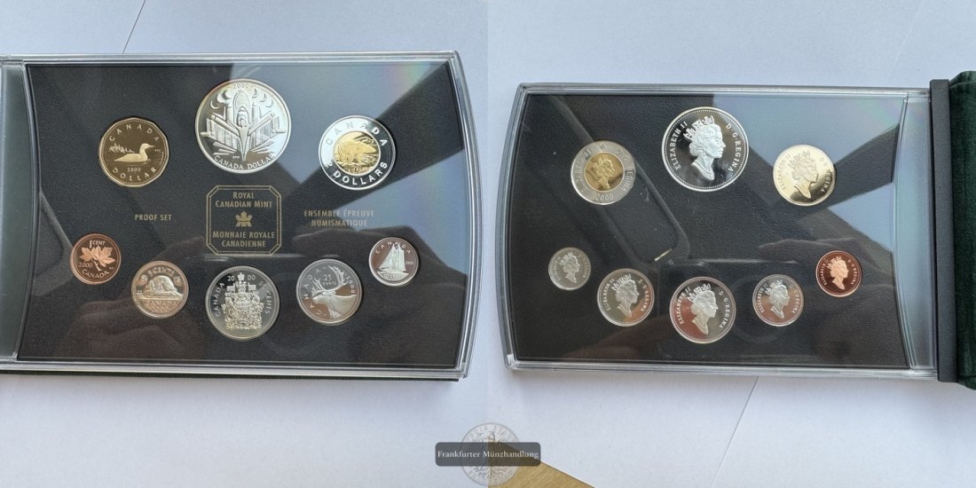  Kanada - Royal Canadian Mint Proof Set 2000 FM-Frankfurt Feinsilber: 52,7g   