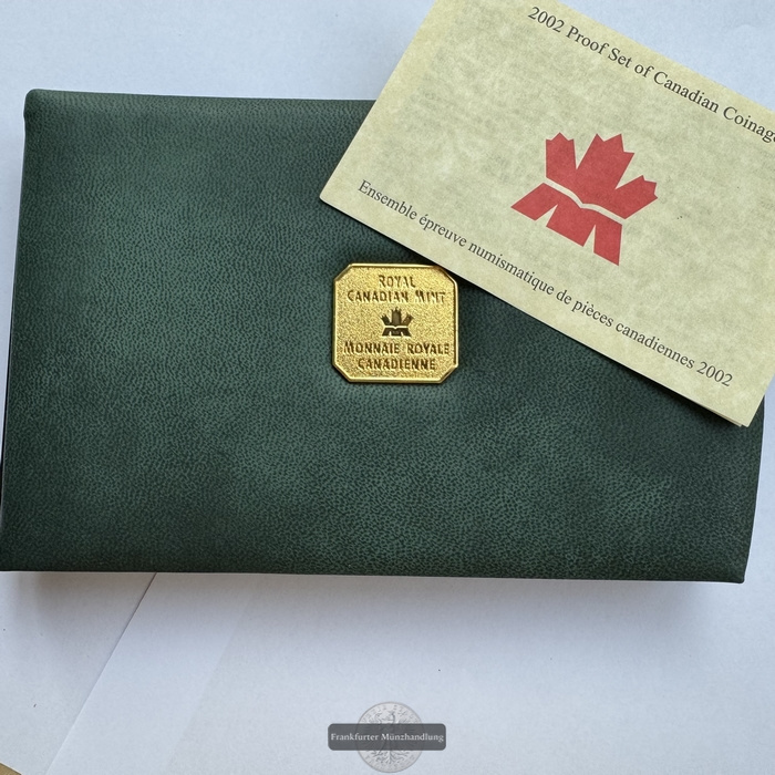  Kanada - Royal Canadian Mint Proof Set 2002 FM-Frankfurt Feinsilber: 52,7g   