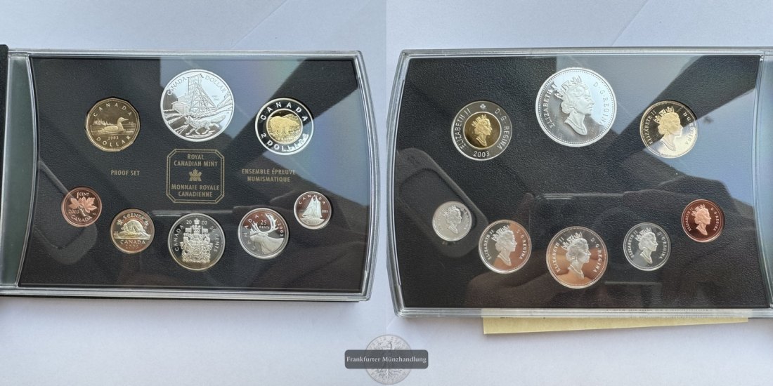  Kanada - Royal Canadian Mint Proof Set 2003 FM-Frankfurt Feinsilber: 54,55g   