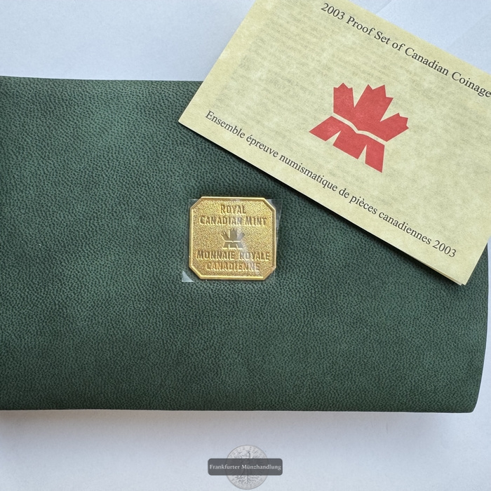  Kanada - Royal Canadian Mint Proof Set 2003 FM-Frankfurt Feinsilber: 54,55g   