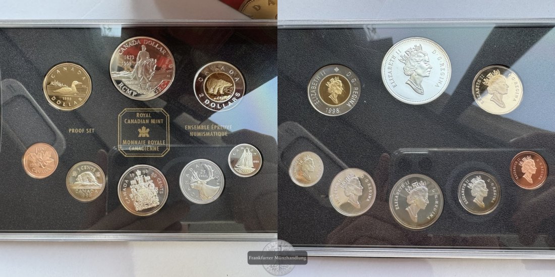  Kanada - Royal Canadian Mint Proof Set 1998 FM-Frankfurt Feinsilber: 52,7g   