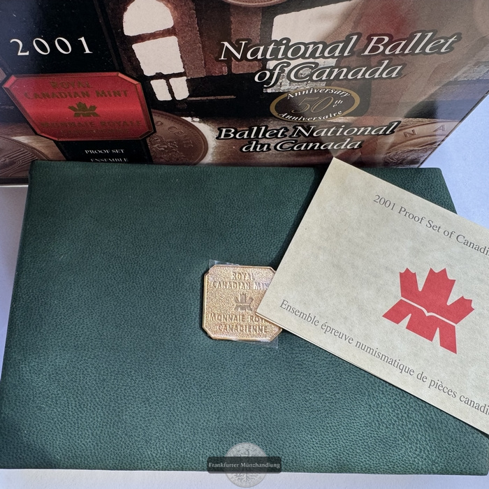  Kanada - Royal Canadian Mint Proof Set 2001 FM-Frankfurt Feinsilber: 52,7g   