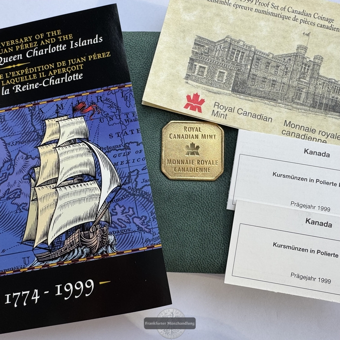  Kanada - Royal Canadian Mint Proof Set 1999 FM-Frankfurt Feinsilber: 52,7g   