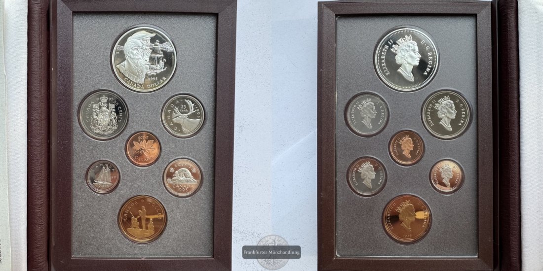  Kanada - Royal Canadian Mint Special Proof Set 1995 FM-Frankfurt Feinsilber: 23,3g   