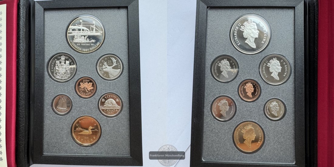  Kanada - Royal Canadian Mint Proof Set 1991 FM-Frankfurt Feinsilber: 11,7g   