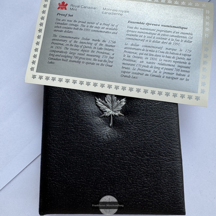  Kanada - Royal Canadian Mint Proof Set 1991 FM-Frankfurt Feinsilber: 11,7g   