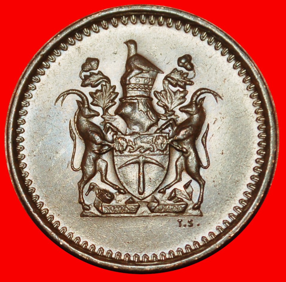  Ⰶ SOUTH AFRICA (1970-1977): RHODESIA ★ 1 CENT 1975 UNRECOGNIZED COUNTRY UNC★LOW START ★ NO RESERVE!   