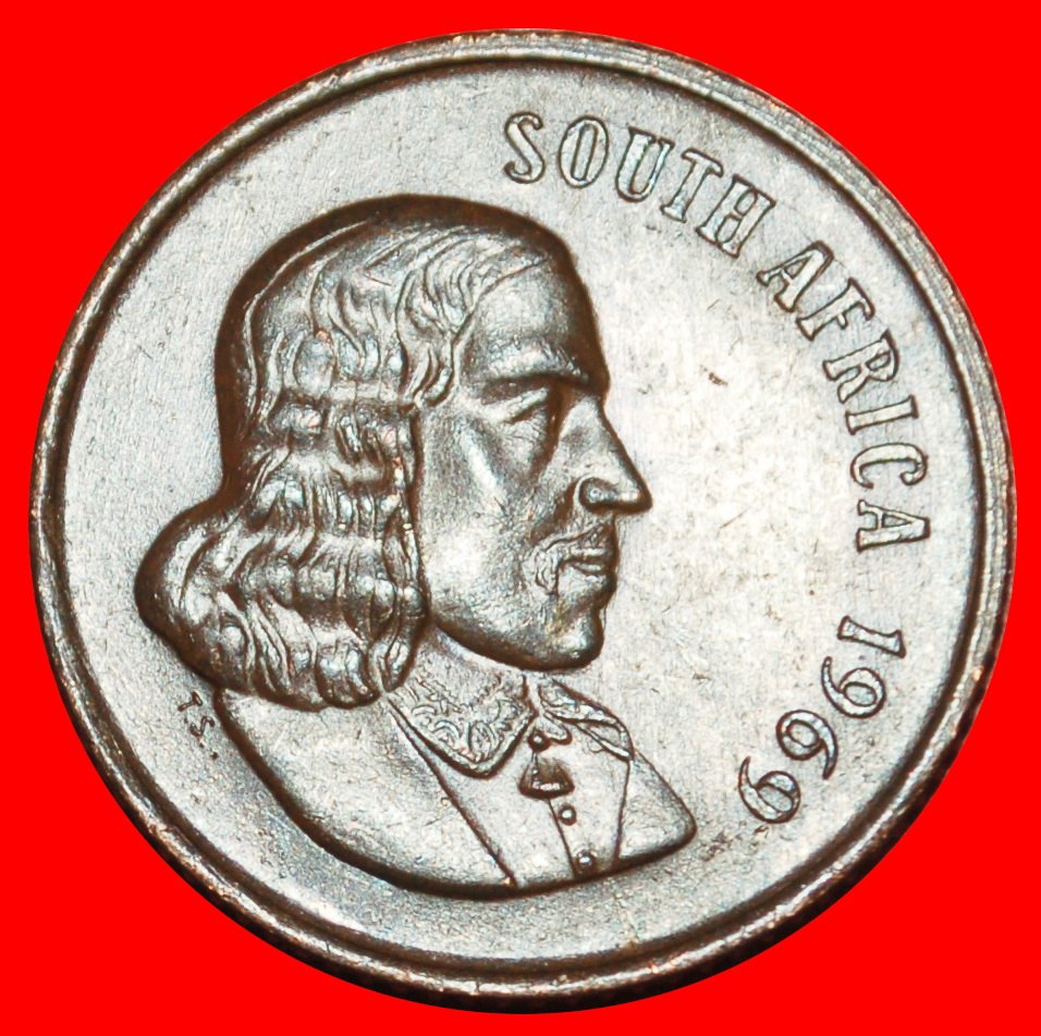 Ⰶ ENGLISCHE LEGENDE mit GNUS (1965-1969): SÜDAFRIKA ★ 2 CENTS 1969 STEMPEL A! ★OHNE VORBEHALT!
