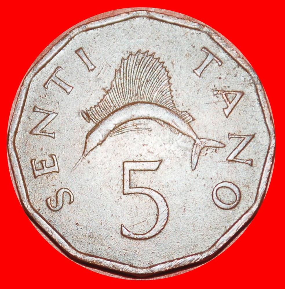  Ⰶ GREAT BRITAIN 1966-1984: TANZANIA★5 SENTI 1976 SAILFISH! NYERERE 1922-1999★LOW START ★ NO RESERVE!   