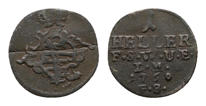  Altdeutschland; Sachsen; Kleinmünze 1760   