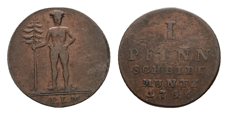  Altdeutschland; Kleinmünze 1796   