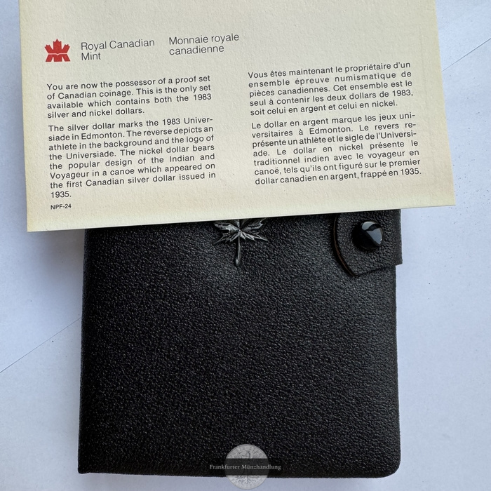  Kanada - Royal Canadian Mint Proof Set 1983 FM-Frankfurt Feinsilber: 11,7g   