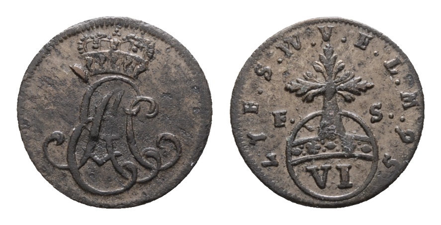  Altdeutschland; Kleinmünze 1756   