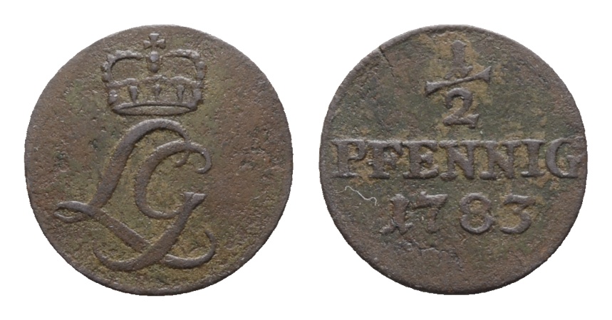  Altdeutschland; Kleinmünze 1783   