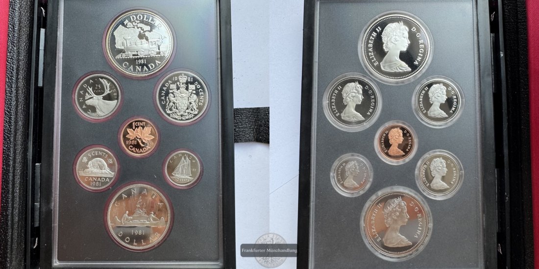  Kanada - Royal Canadian Mint Proof Set 1981 FM-Frankfurt Feinsilber: 11,7g   