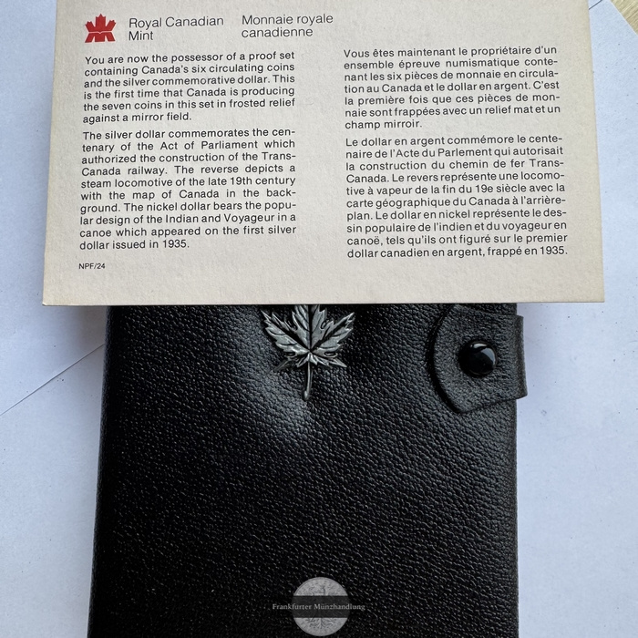  Kanada - Royal Canadian Mint Proof Set 1981 FM-Frankfurt Feinsilber: 11,7g   