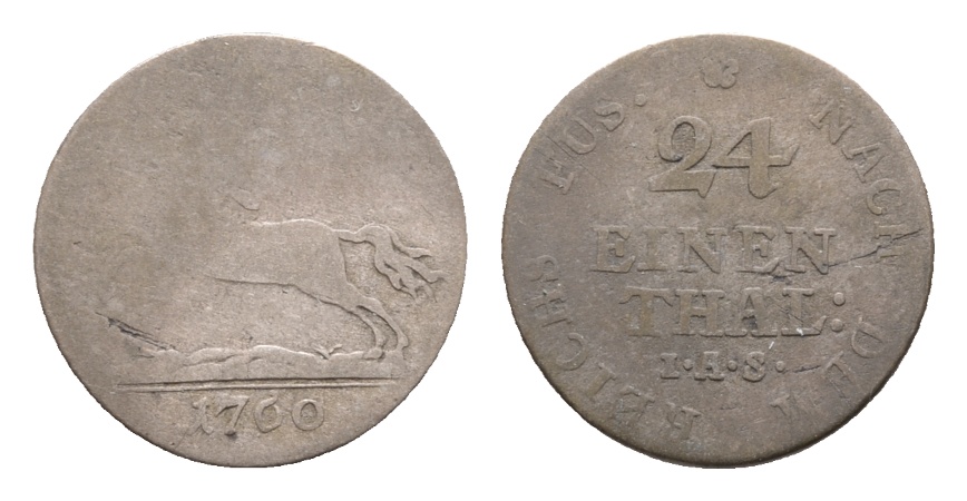  Altdeutschland; Braunschweig; Kleinmünze 1760   