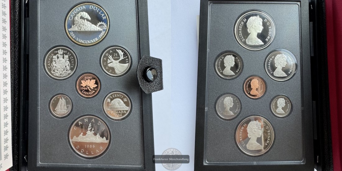  Kanada - Royal Canadian Mint Proof Set 1986 FM-Frankfurt Feinsilber: 11,7g   