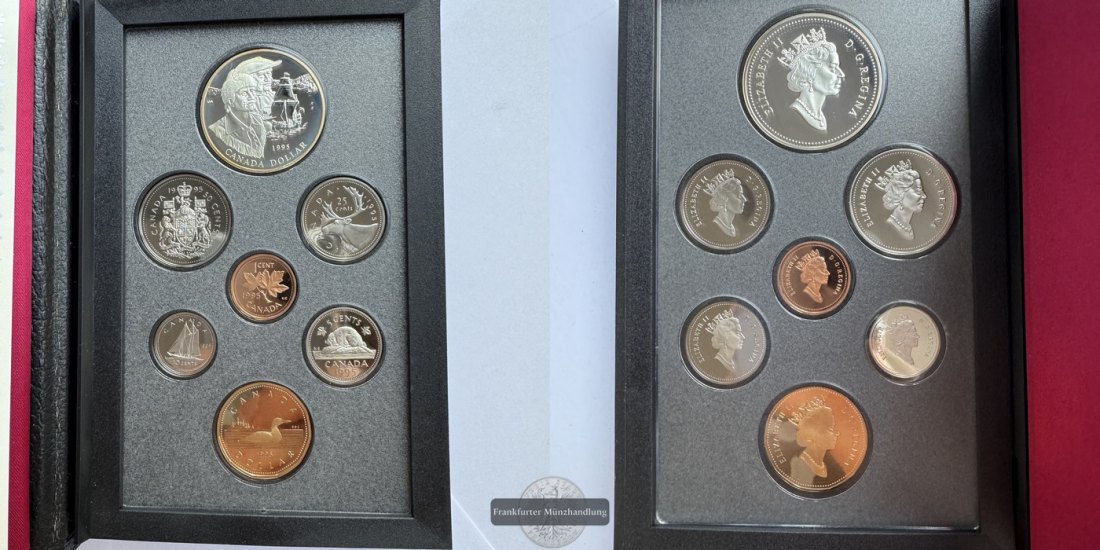  Kanada - Royal Canadian Mint Proof Set 1995 FM-Frankfurt Feinsilber: 23,3g   