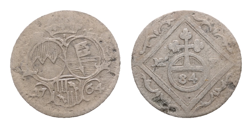  Altdeutschland; Kleinmünze 1764   