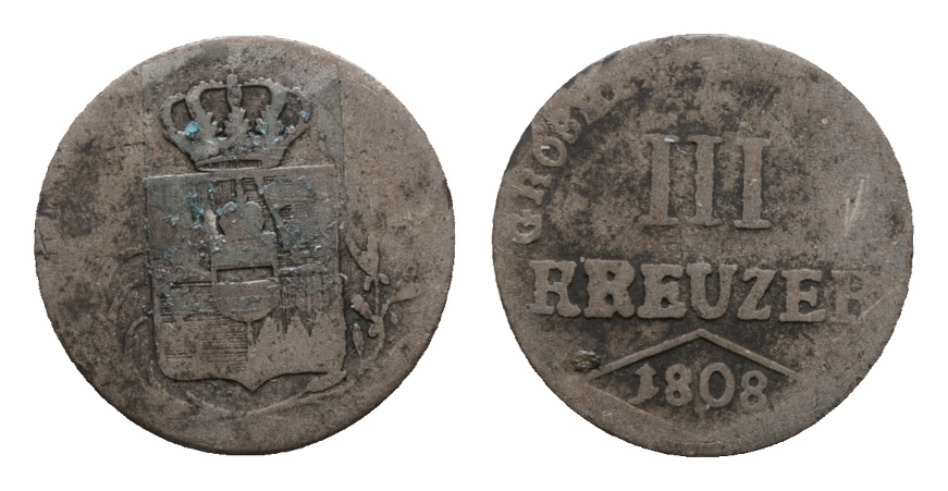  Altdeutschland; Kleinmünze 1808   
