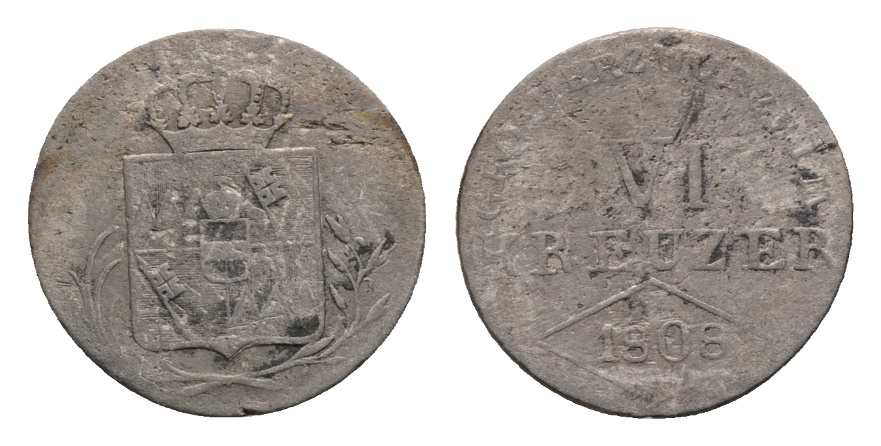  Altdeutschland; Kleinmünze 1808   
