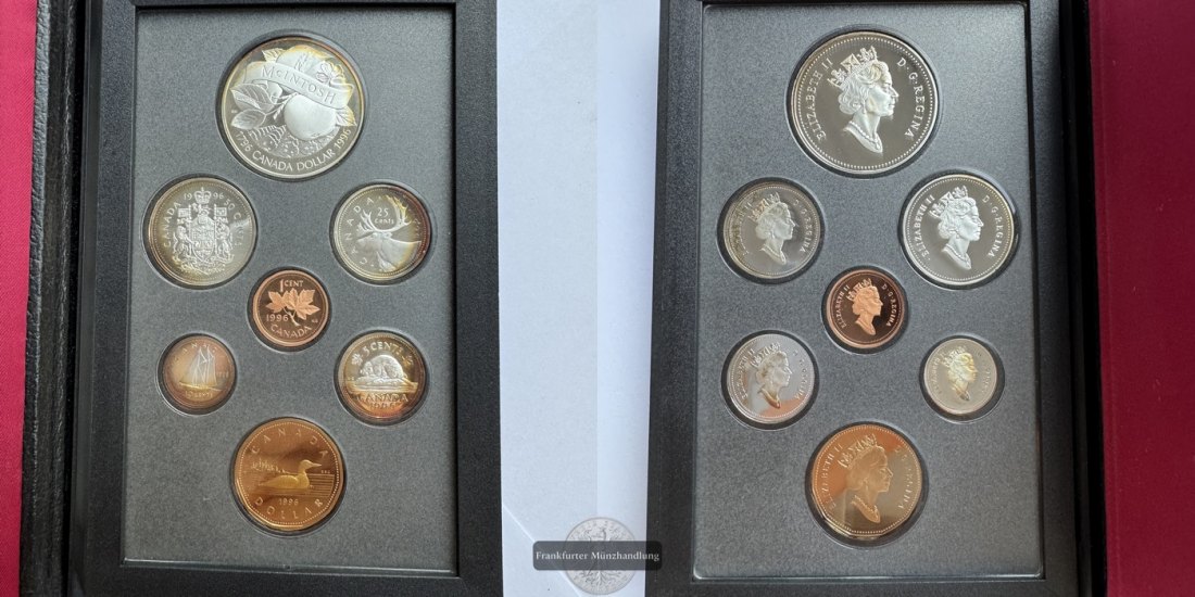  Kanada - Royal Canadian Mint Proof Set 1996 FM-Frankfurt Feinsilber: 52,7g   