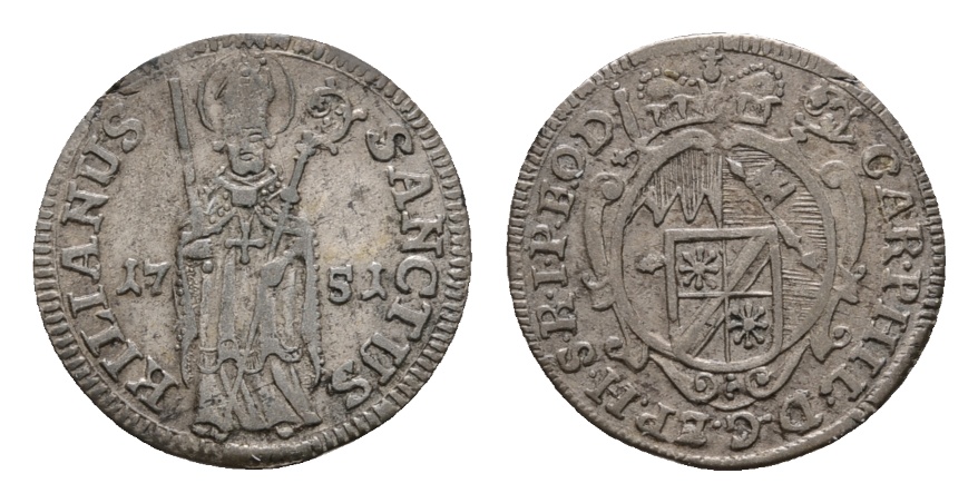  Altdeutschland; Kleinmünze 1751   