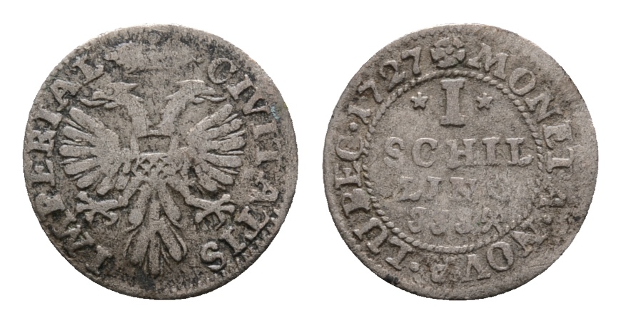  Altdeutschland; Kleinmünze 1727   
