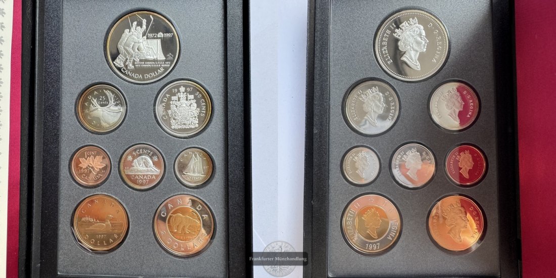  Kanada - Royal Canadian Mint Proof Set 1997 FM-Frankfurt Feinsilber: 52,7g   