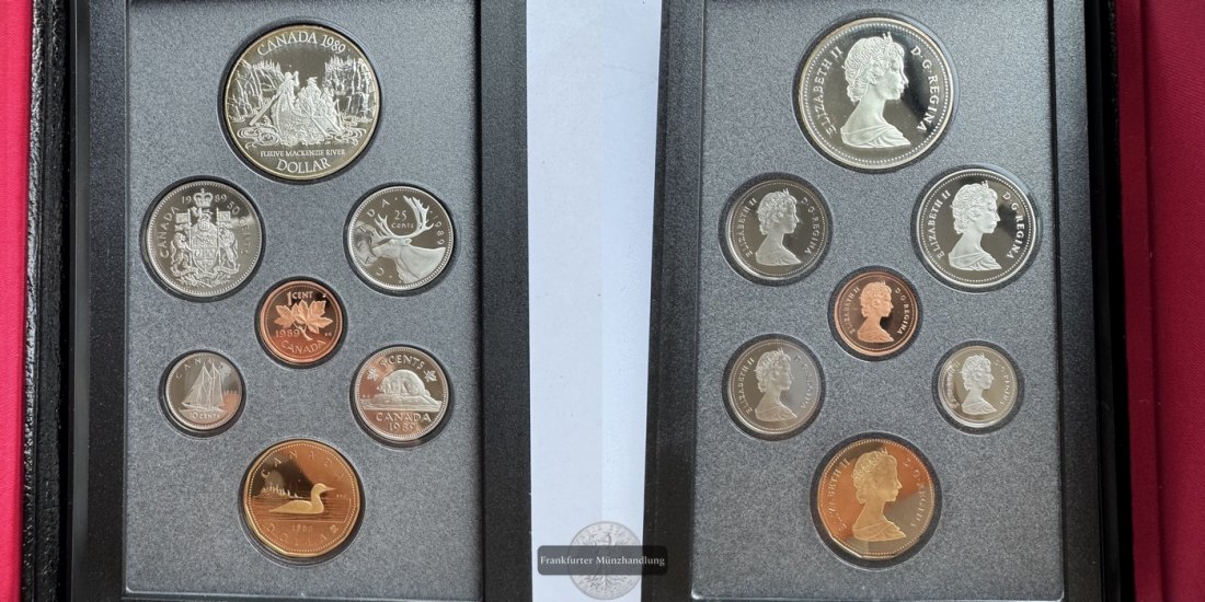  Kanada - Royal Canadian Mint Proof Set 1989 FM-Frankfurt Feinsilber: 11,7g   