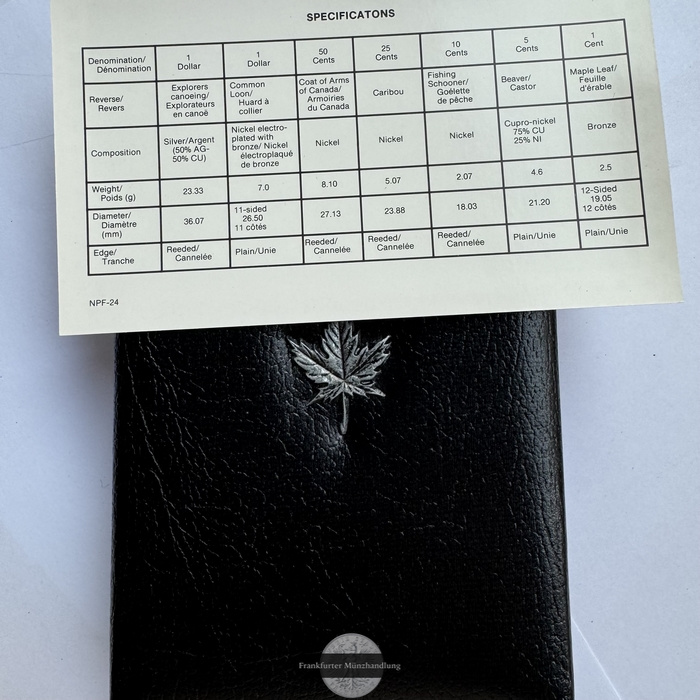  Kanada - Royal Canadian Mint Proof Set 1989 FM-Frankfurt Feinsilber: 11,7g   
