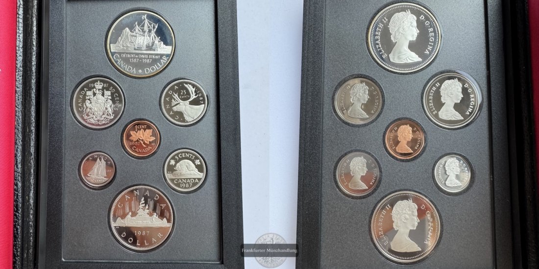  Kanada - Royal Canadian Mint Proof Set 1987 FM-Frankfurt Feinsilber: 11,7g   