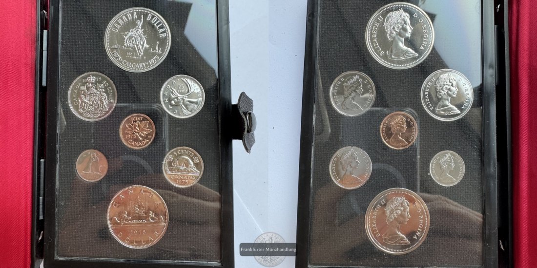  Kanada - Royal Canadian Mint Proof Set 1975 FM-Frankfurt Feinsilber: 11,7g   