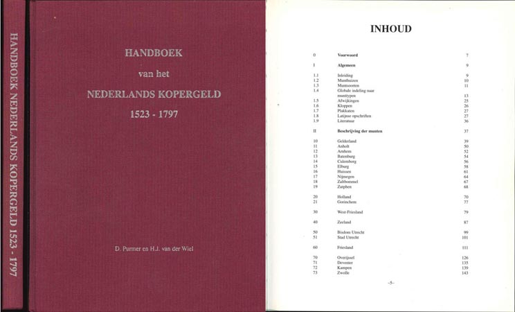  Purmer & van der Wiel: Handboek van het Nederlands Kopergeld 1523 - 1797   