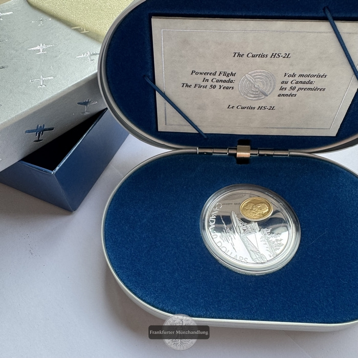  Kanada - 20 Dollar 1994 Curtiss HS-2L Seaplane FM-Frankfurt KM#246 Feinsilber: 28,78g   