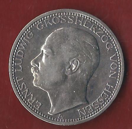  3 Mark Hessen 1910 ss-vz Münzenankauf Koblenz Frank Maurer AI302   