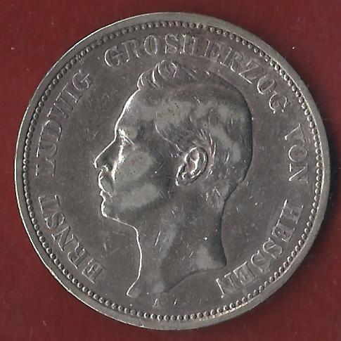  5 Mark Hessen 1895 ss Münzenankauf Koblenz Frank Maurer AI303   