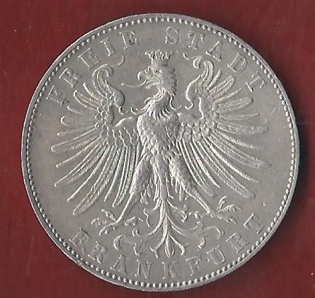  Thaler Frankfurt 1862 ss-vz Münzenankauf Koblenz Frank Maurer AI308   