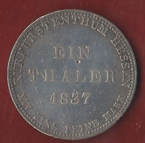  Thaler Frankfurt 1837 ss Münzenankauf Koblenz Frank Maurer AI309   